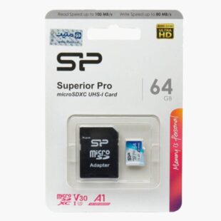 خرید کارت میکرو SD سیلیکون پاور مدل Superior Pro | ظرفیت ۶۴ گیگابایت