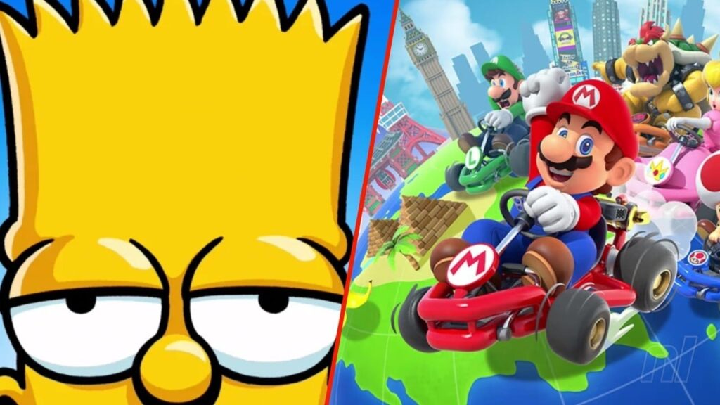 ترکیب Mario Kart و Simpsons