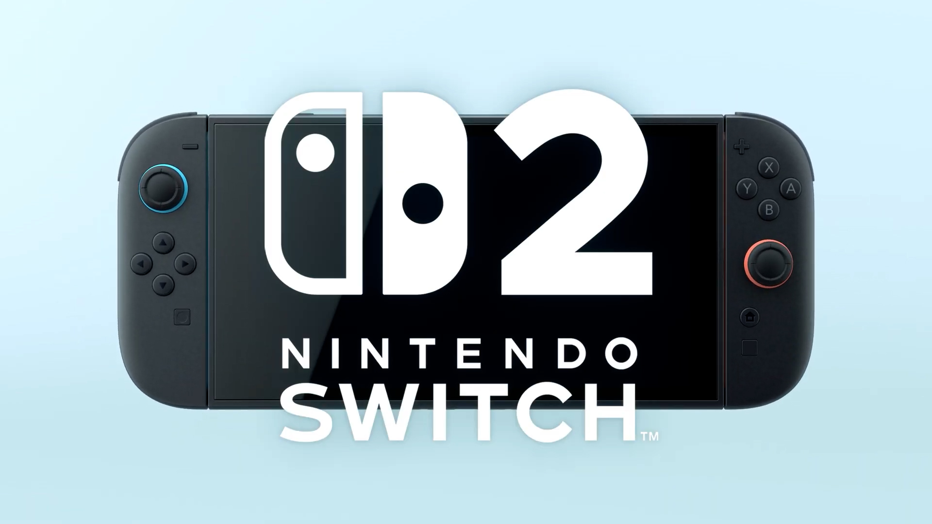 تصویر رسمی از کنسول نینتندو سوییچ ۲ با لوگوی بزرگ Nintendo Switch 2 روی نمایشگر، مناسب برای معرفی نسل جدید کنسول در فروشگاه مایتندو (Mytendo).