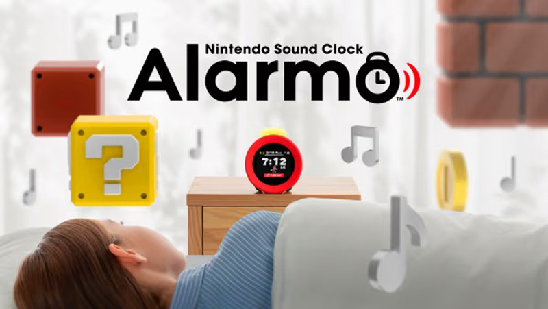 تبلیغ رسمی ساعت زنگ‌دار Nintendo Sound Clock Alarmo – بیدارباش با صدای ماریو و آجرهای بازی در مایتندو (Mytendo)